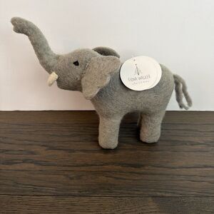 Fiona Walker England Elephant Felted Wool Nursery Shelf Decor NWT